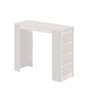 Hanah Home Mesa de bar St1-W Blanca